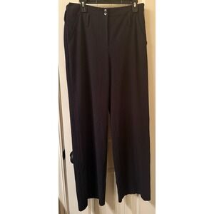 Body By Victoria Black Dress Pants Trousers 10 Tall VS Career Work Stretch